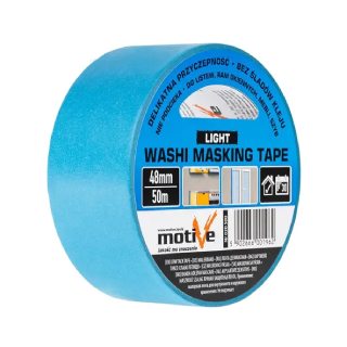 Стрічка малярна делікатна Motive WASHI LIGHT, 50 м Motive