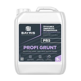 “Profi Grunt PR5” - Мультифункціональна ґрунтовка глибокого проникнення Bayris