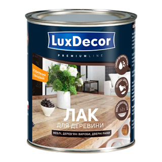 Меблевий лак для деревини. Глянцевий LuxDecor