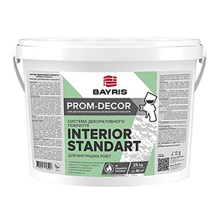 Система декоративного покриття “Interior standart”. Prom-decor Bayris