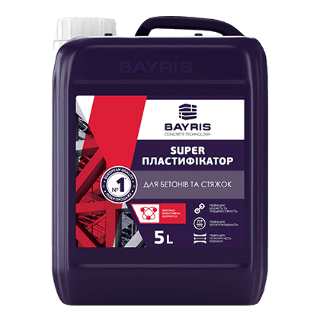 «Супер Пластифікатор». Для бетонів і стяжок Bayris