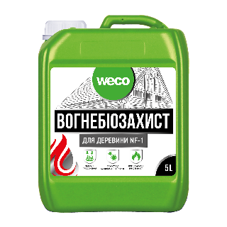 “ВОГНЕБІОЗАХИСТ ДЛЯ ДЕРЕВИНИ NF-1” (БЕЗБАРВНИЙ) Weco